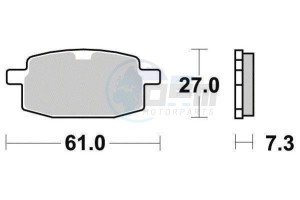 Product image: Ferodo - FDB636EF - Brakepad Organic Eco-Friction suitable for road use 