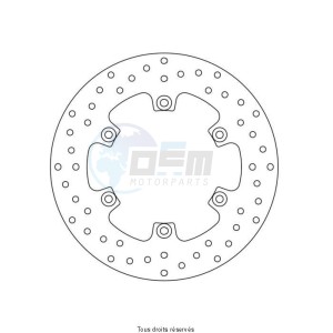 Product image: Sifam - DIS1229W - Brake Disc Yamaha Ø267x150x132,5  Mounting holes 6xØ8,5 Disk Thickness 5 