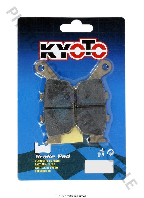 Product image: Kyoto - S1082 - Brake Pad Kyoto Semi-Metal SUZUKI 125 BURGMAN 2002-2006    0