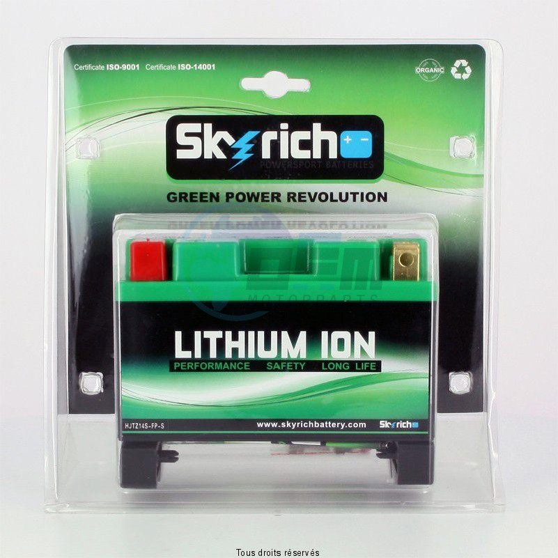Product image: Skyrich - 612139 - Battery YTZ14S-BS / HJTZ14S-FP-S L 145mm  W 87mm  H 94mm with filler rings  H 110    + -  2