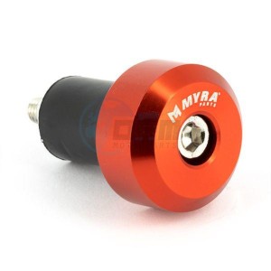 Product image:  - EMBOU92 - Bar ends Conical Ø17 Anodiseerd Orange 