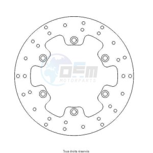 Product image: Sifam - DIS1068 - Brake Disc Honda Ø296x206x184,5  Mounting holes 6xØ10,5 Disk Thickness 6 