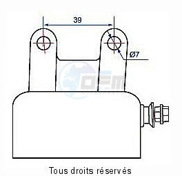 Product image: Kyoto - IND200 - Starter Yamaha ybr 125    