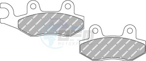 Product image: Ferodo - FDB497EF - Brakepad Organic Eco-Friction suitable for road use 