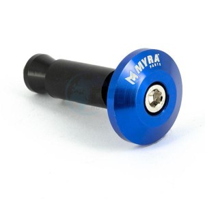 Product image: Myra - EMBOU35 - Bar ends smooth Ø13 Anodiseerd Blue, Ø13 and 17 