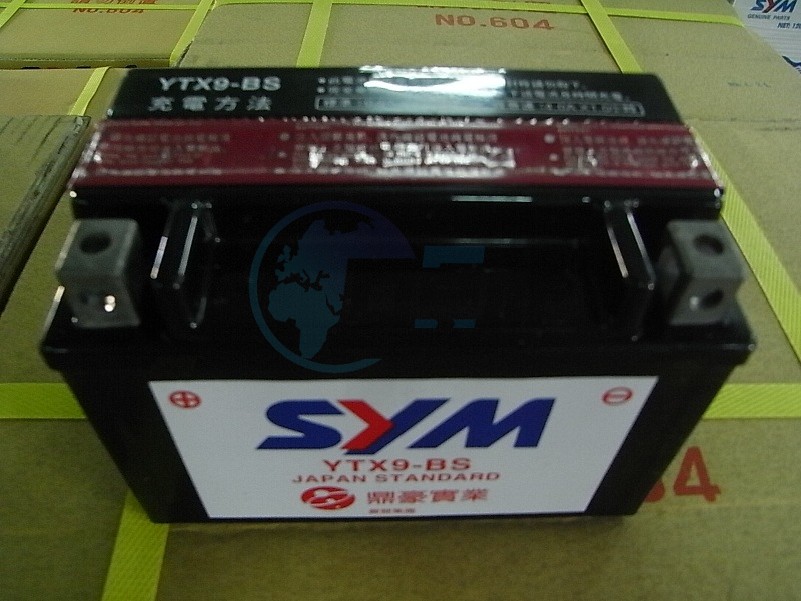 Product image: Sym - 1Y01KV701-Y - BATTERY ASSY 1GTX9BS  0