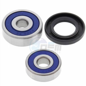 Product image: All Balls - 25-1165 - Wheel bearing kit with dust seal KAWASAKI KLX 110 2010-2017 / KX 60 1988-2003 / KX 80 1994-1994 