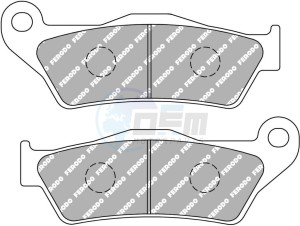 Product image: Ferodo - FDB2018EF - Brakepad Organic Eco-Friction suitable for road use 