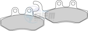 Product image: Ferodo - FDB2142AG - Brakepad Organic Zilvero Scooter 