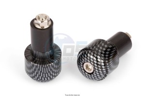 Product image: Sifam - EMBOU43 - Bar ends Ronds Ø17 Carbon   