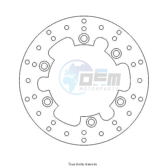 Product image: Sifam - DIS1008 - Brake Disc Aprilia Ø300x120x105   Mounting holes 6xØ8,5 Disk Thickness 5  0