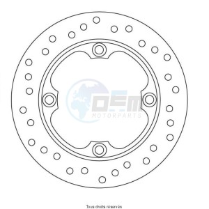 Product image: Sifam - DIS1267W - Brake Disc Honda Ø220x125x105  Mounting holes 4xØ10,5 Disk Thickness 4 
