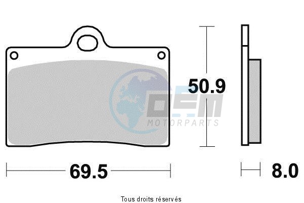 Product image: Sifam - S1083N - Brake Pad Sifam Sinter Metal   S1083N  1