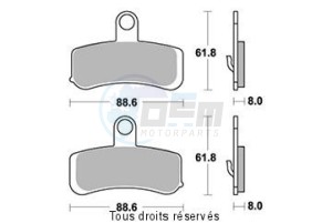 Product image: Sifam - S9034N - Brake Pad Sifam Sinter Metal   S9034N 