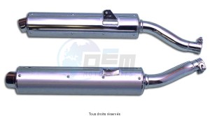 Product image: Marving - 01Y2151 - Silencer  Rond TRX 850 96 Approved - Sold as 1 pair Ø100 Chrome Cover Alu 