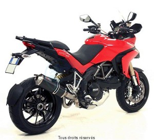 Product image: Giannelli - 73763C6K - Exhaust MULTISTRADA 1200  10/'11 Hom. Complete exhaust Silencer Carb + Col Racing 