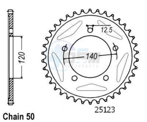 Product image: Esjot - 50-35052-41 - Chainwheel Steel Suzuki - 530 - 41 Teeth -  Identical to JTR1797 - Made in Germany 