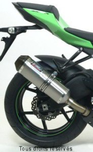 Product image: Giannelli - 73736T6SY - Silencer Supersport  ZX 10 R  08/10 Hom. Silencer  SlipOn Titanium + End cap Carbon 