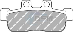 Product image: Ferodo - FDB2284EF - Brakepad Organic Eco-Friction suitable for road use 