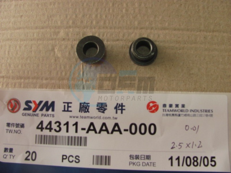 Product image: Sym - 44311-AAA-000 - COLLAR FR WHEEL SIDE  0