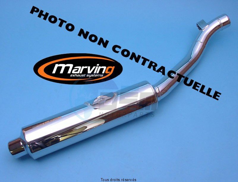 Product image: Marving - 01S2127 - Silencer  Rond GSX-R 750 W 92/94 Approved Ø114 Chrome   0