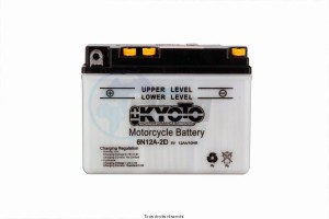 Product image: Kyoto - 706123 - Battery 6n12a-2d L 156mm  W 57mm  H 116mm 6v 12ah Acid 0,5l 