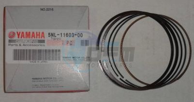 Product image: Yamaha - 5NL116030000 - PISTON RING SET (STD)  0