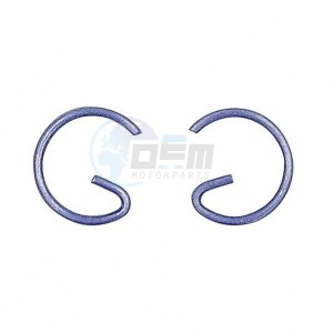 Product image: Vertex - 72071 - Circlip (for Piston Vertex) CR 125 