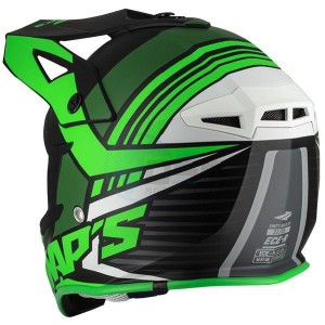 Product image: Swaps - CSW10F0101 - Helmet Cross BLUR S818 - Black / Vert MAT - Size XS 