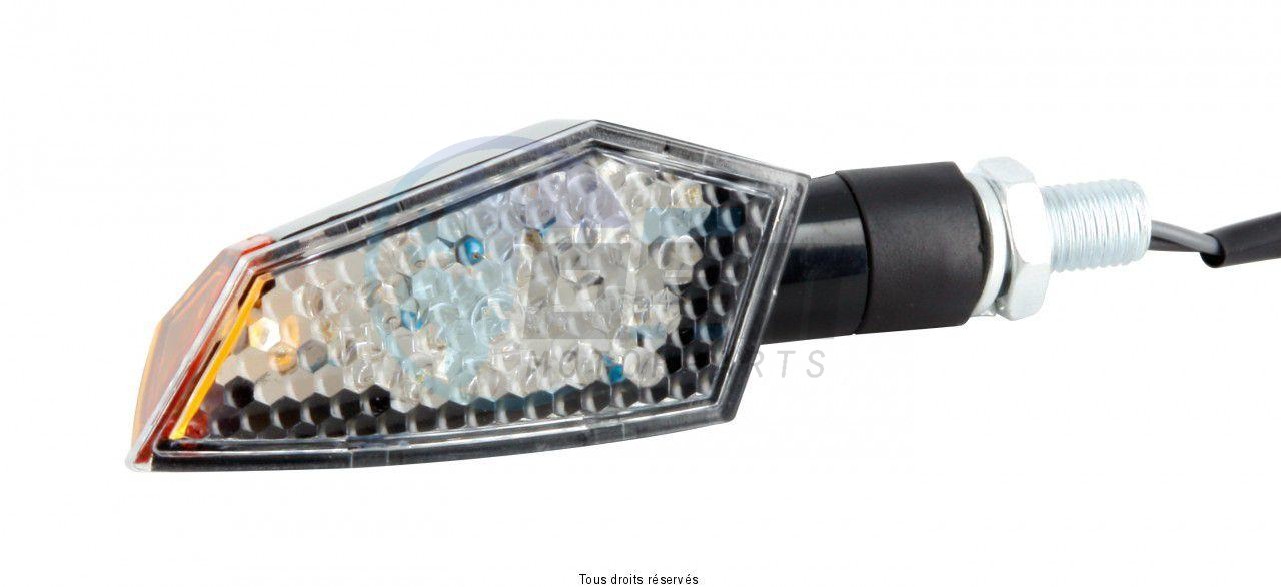 Product image: Sifam - CLI7037 - Mini indicator pair LED C.E with Side LEDS - 100 x 35 mm Black - Approved C.E  0