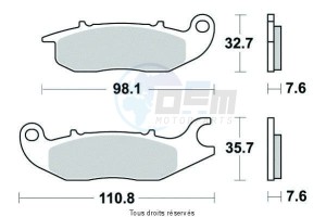 Product image: Sifam - S1804N - Brake Pad Sifam Sinter Metal   S1804N 