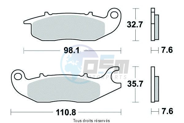 Product image: Sifam - S1804N - Brake Pad Sifam Sinter Metal   S1804N  0
