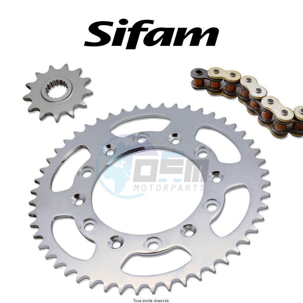 Product image: Sifam - 95H025034-SDR - Chain Kit Honda Xr 250 Rj Rk Hyper O-ring year 88 89 Kit 13 48  0
