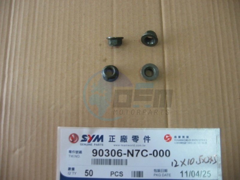 Product image: Sym - 90306-M9Q-000 - Self lock nut 12MM  1