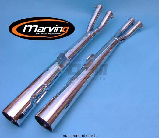 Product image: Marving - 01S2058 - Silencer  MARVI GS 1100 G Approved - Sold as 1 pair Chrome   0