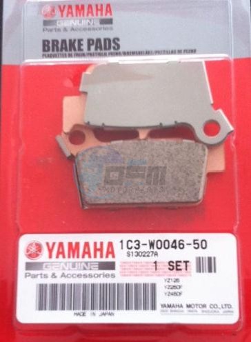 Product image: Yamaha - 1C3W00465000 - BRAKE PAD KIT 2  0