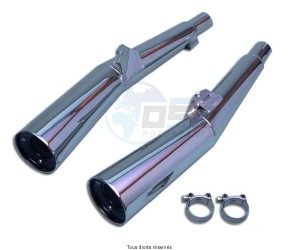 Product image: Marving - 01Y2149 - Silencer  MASTER XJR1200/1300 Approved - Sold as 1 pair Chrome  