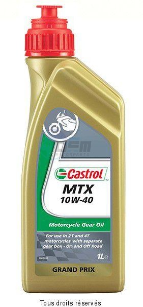 Product image: Castrol - CAST151AD4 - Transmissie Oil MTX 10W40 1L EDGE 1L - Mineral 2T/4T  0