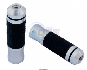 Product image: Sifam - POI6001 - Handlebar Grips Bicolors Silver Length : 128mm / Ø : 24/22mm   
