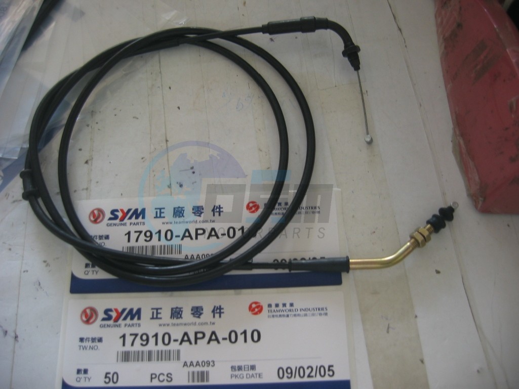 Product image: Sym - 17910-APA-010 - THROT. CABLE  0