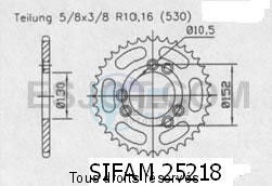 Product image: Sifam - 25218CZ41 - Chain wheel rear Cagiva 1000 Navigator   Type 530/Z41  0