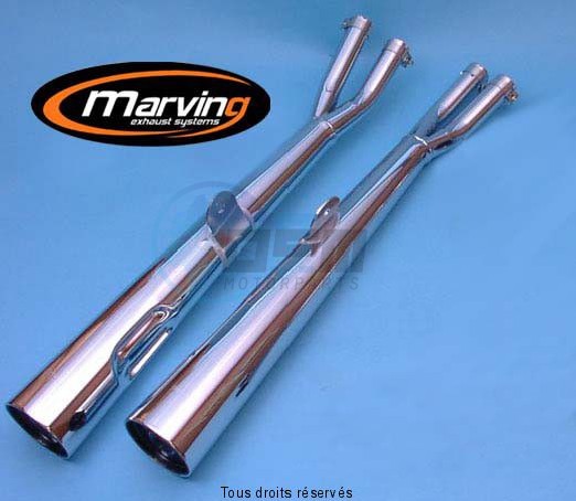 Product image: Marving - 01S2007 - Silencer  MASTER GSX750/1100 Approved - Sold as 1 pair Chrome   0