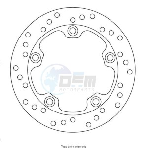 Product image: Sifam - DIS1198W - Brake Disc Suzuki Ø210x125x110  Mounting holes 5xØ10,5 Disk Thickness 5 