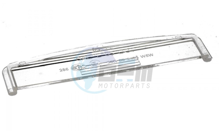 Product image: Piaggio - 639335 - License plate light glass   0