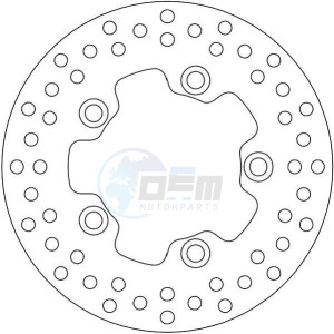 Product image: Ferodo - FMD0453R - Brake disc fixed KYMCO - Approval TÜV 