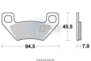 Product image: Vesrah - VD9023JL - Brake Pad Vesrah Sinter Metal      VD9023JL 