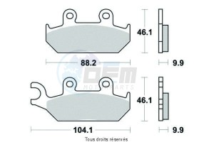 Product image: Sifam - S1072N - Brake Pad Sifam Sinter Metal   S1072N 