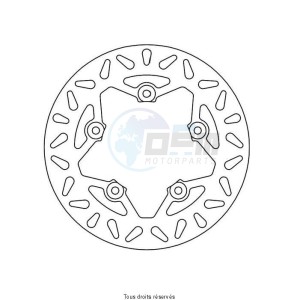 Product image: Sifam - DIS1237W - Brake Disc Ducati  Ø238,5x107  Mounting holes 5xØ8,5 Disk Thickness 3 