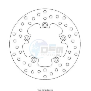 Product image: Sifam - DIS1004 - Brake Disc Aprilia  Ø220x120x102  Mounting holes 5xØ8,5 Disk Thickness 5 