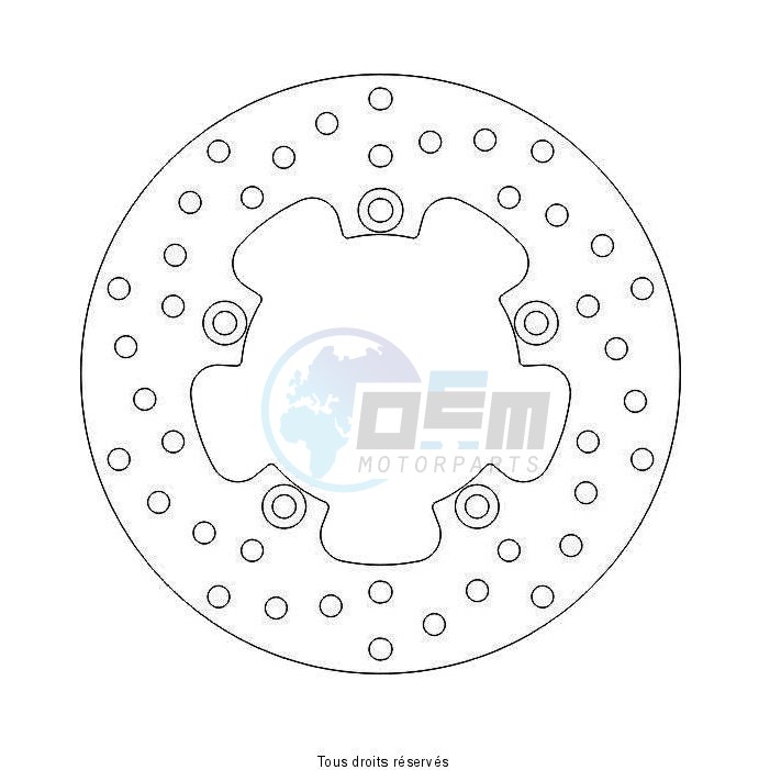 Product image: Sifam - DIS1004 - Brake Disc Aprilia  Ø220x120x102  Mounting holes 5xØ8,5 Disk Thickness 5  0